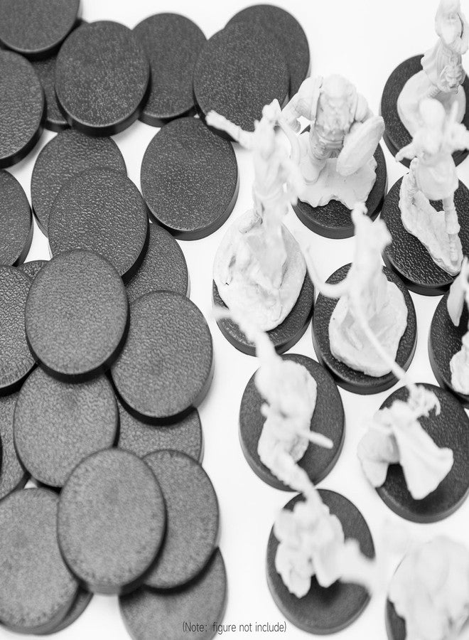 DisplayMore 100Pcs Round Plastic Model Bases 32mm for Gaming Miniatures or Wargames Role Playing Board Game Figure Toy (100PCS-32mm-Black) - Image 5